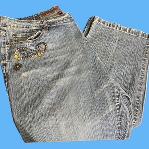 Vintage Diva Straight Leg, Midrise Blue Jeans / SZ: 22